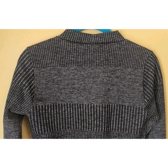 Fabletics Women's Crop Top Juliana Seamless L/S Ribbed Heather Running Sz Large - Picture 7 of 7